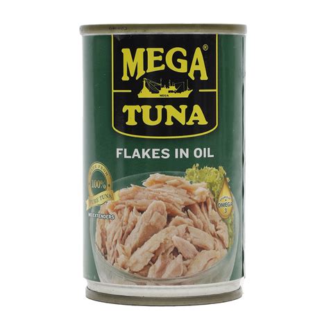 Mega Tuna Flakes in Oil 155g .